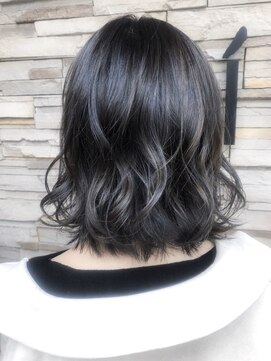 ウィル 都島店(WiLL) 20代30代40代大人可愛いハイライト×透明感ブルーーアッシュ