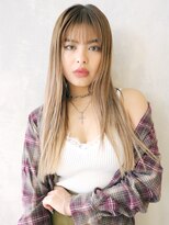 アルバム 渋谷パルコ(ALBUM)&nbsp;ブラントブロンドスタイル_外ハネボブアッシュブラウン_26647