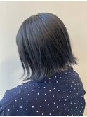 ミニボブ×ブルーグレー01