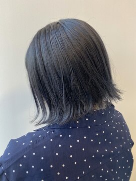 サロウィン 池袋(SALOWIN) ミニボブ×ブルーグレー01