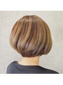 ショートボブ/ことりベージュ