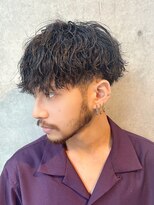 フィフス 渋谷(fifth)&nbsp;ツイストスパイラルパーマツーブロックツイストパーマメンズヘア