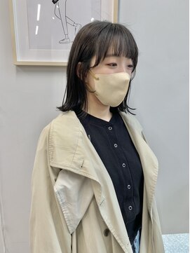 ヘアー アイス 御器所本店(HAIR ICI) 韓国風エギョモリ★くびれ外ハネミディ大人可愛い小顔20代30代