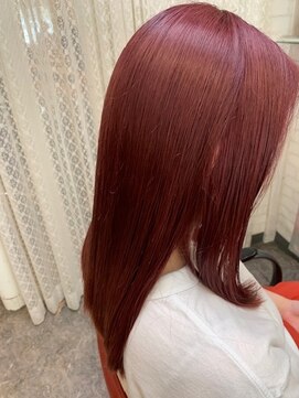 ロマンヤカタ ファース(ROMAN YAKATA fars) 髪質改善　ケアブリーチ　ピンクカラー＠田代8/12