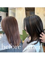 スミカ(sumica)&nbsp;#アンブレラカラー #ノーブリーチ #黒髪