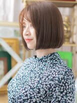 カバーヘア ブリス 志木南口駅前店(COVER HAIR bliss)&nbsp;■グレーベージュ前下がりぱっつんボブ307-2志木20代30代40代