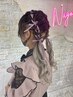 【リボン編み込みアレンジ】ヘアセット￥4500(リボン販売中）