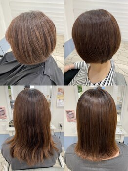 ウル 日進浅田店の写真/大人女性に人気の髪質改善カラーでツヤと透明感が叶う！ダメージレスで品がある大人の艶髪に。