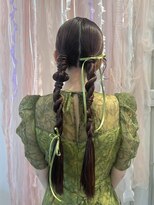 ヘアメイクアンドセットサロン リッコ(Hair make&set salon Ricco)&nbsp;ツイン編み下ろし