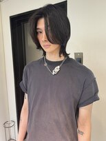 ペレ 梅田(PELE) ベリーショート/ダークアッシュ/ニュアンスパーマ/韓国マッシュ