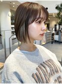 イメチェン前髪小顔ボブ_銀座