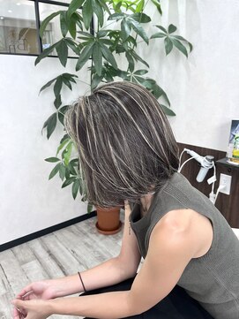ベルヘアーデザイン 堺東(Belle hair Design) コントラストハイライト/ハイライト/白髪ぼかしハイライト
