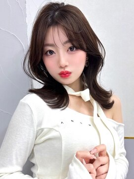 シーテ(Ciete) マロンベージュレイヤーくすみグレージュ韓国巻き前髪20代30代