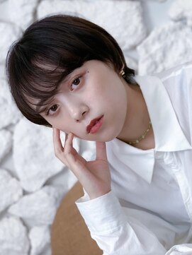 アフェクト 上大岡(affect) 黒髪/グレーベージュ/レイヤーロング/前髪パーマ/上大岡