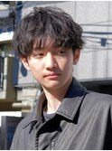 ◎メンズ マッシュ ニュアンスパーマ 束感 メンズカット