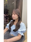 レイヤーカット　ラベンダーアッシュ　髪質改善
