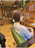 【ぷつっと切りっぱなしボブ】