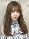 韓国風レイヤーカット髪質改善ダブルカラーハッシュカット