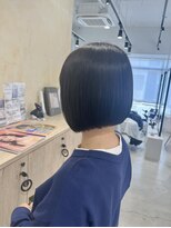 ビューバイネオリーブ 用賀店(Beau'r by neolive) ミディアムヘア暗めカラーグランマッシュデザインカラー《用賀》