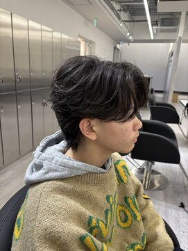 ビカムメンズヘアー 栄店(become men's hair) 毛流れフェザーウルフ