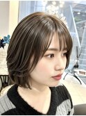 【四条烏丸】レイヤーボブ×ブリーチなしアッシュ