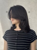 ライズ ネックス ザ サロン 渋谷(LIZE nex the salon)&nbsp;ミディアム大人レイヤー　20代30代40代【渋谷/青山】担当 濱口