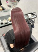 ワインレッドチェリーピンクダブルカラーブリーチ成増