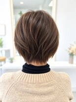 アトリーチェ 六科店(ATTRICE)&nbsp;大人のふんわり丸みショート×艶ブラウン