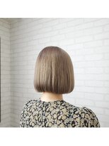 ヒールヘア 堀江店(HEAL HAIR)&nbsp;ミルクティーベージュ×ミニボブ