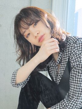 アイティー バイ アルバム 中野店(IT by ALBUM) ミディアムふんわりボブ_Aラインボブかきあげロング_8469