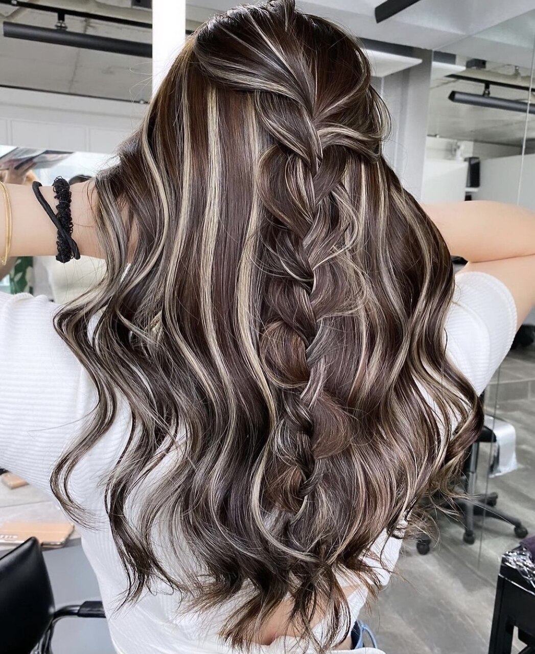 ブライス ブロンドメッシュ ロングレイヤー