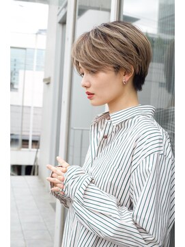 レンジシ オモテサンドウ(RENJISHI omotesando) メンズライク ハイトーンカラー 外国人風カラー