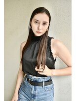 ブゾン(buZon)&nbsp;耳掛けスタイリッシュストレート×大人ロング