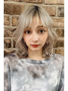 クーエフー(coo et fuu) 20代30代40代 大人可愛いミディアムウェーブヘアー　藤沢