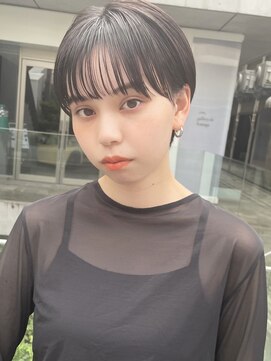 コクーン 銀座(Cocoon) 黒髪マッシュ#切りっぱなしボブ#美髪#ピンクブラウン