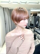 ヴェイン 渋谷(vain)&nbsp;大人マッシュショート20代30代40代前下がりベージュピンク小顔