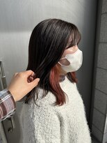 カミビト マヴィー(kamibito mavie)&nbsp;20代30代40代大人可愛いイヤリングカラー立体感ロブヘアー