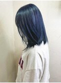 【Reir下北沢】*ミディボブ+ネイビーブルー*