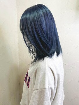 レイール 下北沢(Reir) 【Reir下北沢】*ミディボブ+ネイビーブルー*