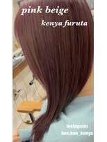 ソーエン バイ ヘッドライト 熊本店(soen by HEADLIGHT)&nbsp;ブリーチなしWカラー☆ピンクベージュ☆