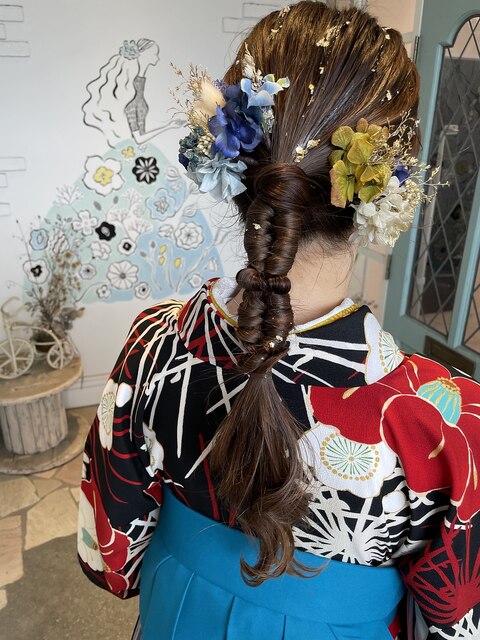 個性派ヘアアレンジ