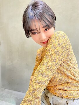 メーヴェ(Mowen) mowen 南堀江 クールショート×グレージュカラー×大人可愛い