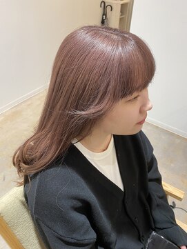 コレット 宇都宮(collet Gigi) 前髪/ピンクベージュ/インナーグレージュ/ピンクベージュ