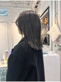 グレージュ/大人ミディ[表参道/ブリーチ/ハイライト]Mai