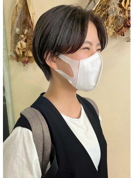 ソソ(soso) 【soso 伊勢田】丸みハンサムショート【横浜/ブリーチ】