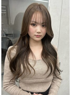 ロンド マーレ 天神大名店(Lond mare) 透明感カラー/ベージュカラー/ミディアムヘア/顔まわりカット