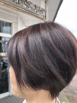 ショコラ(CHOCOLAT)&nbsp;ボブ＋白髪ぼかし