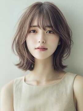 アルトリスト(Altruist Aging×HAIR&SPA) ★ダークアッシュ大人ガーリーボブ着物ミディアムレイヤーカット