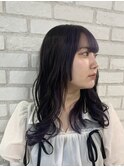 バングカラー×ディープアメジスト