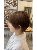 ショート/大人女子/ベージュブラウン
